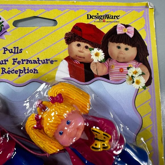 Cabbage Patch Kids Party Zipper Pulls Butterfly Design Ware Vintage - Picture 3 of 9